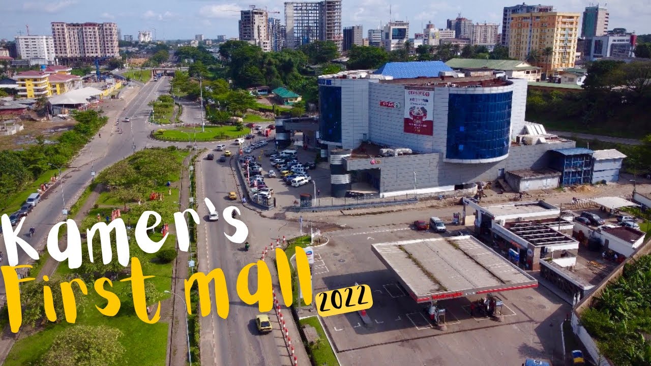 Drone view Douala&rsquo;s first mall L&rsquo;ATRIUM | Africa&rsquo;s shopping mall | Drone view Douala bonanjo