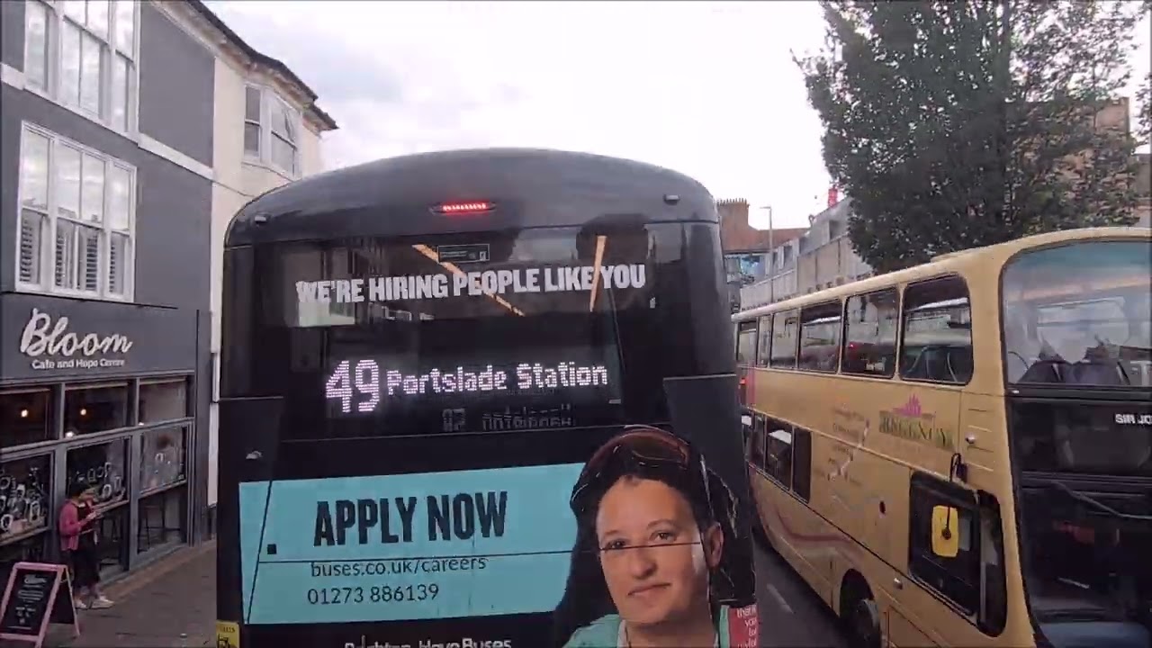 [Full Route Visual] Brighton and Hove Route 5B: University of Sussex - Hangleton