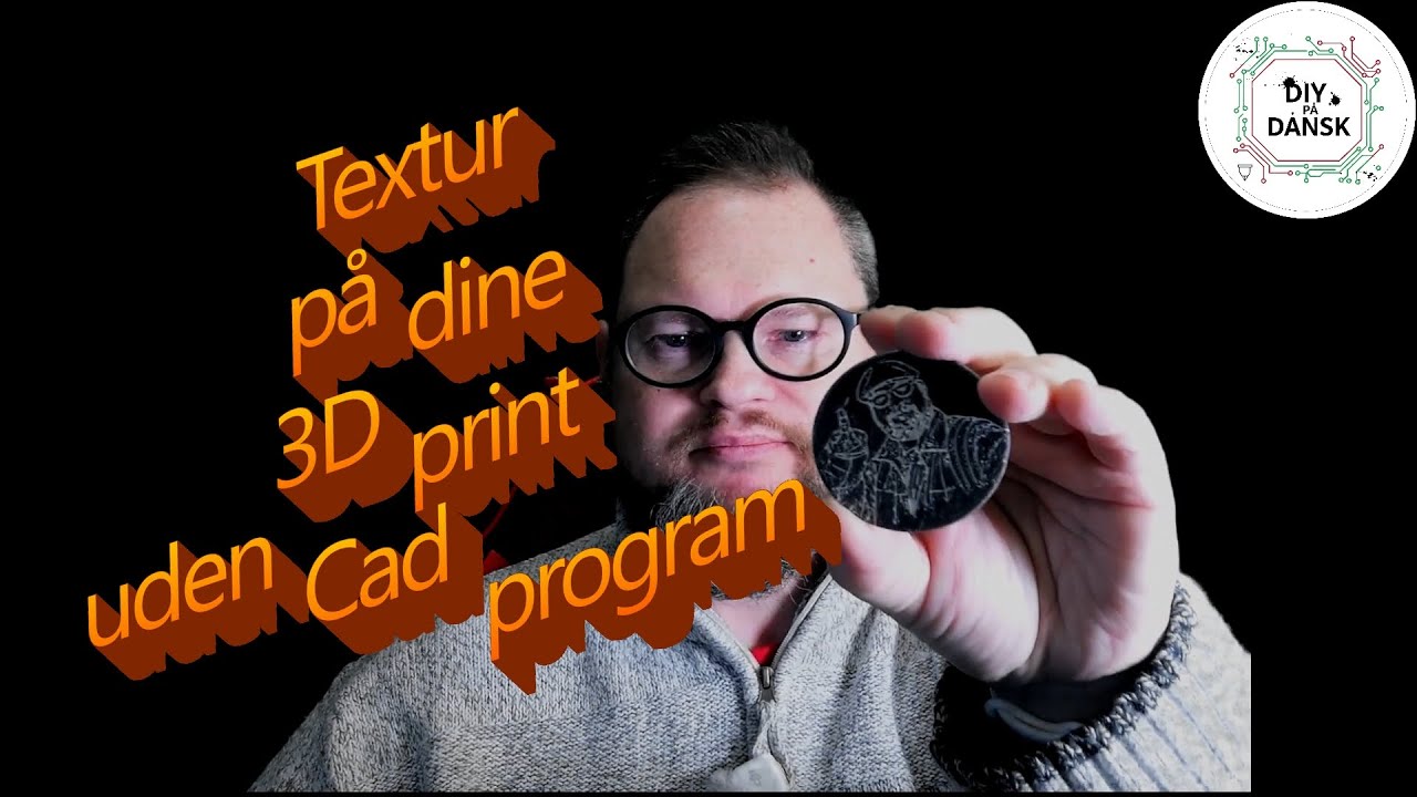 Texture på 3d print uden cad