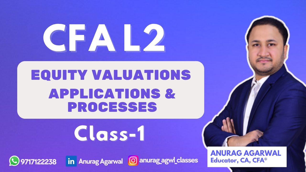 CFA L2 Equity | Equity Valuation: Applications & Processes | Class-1