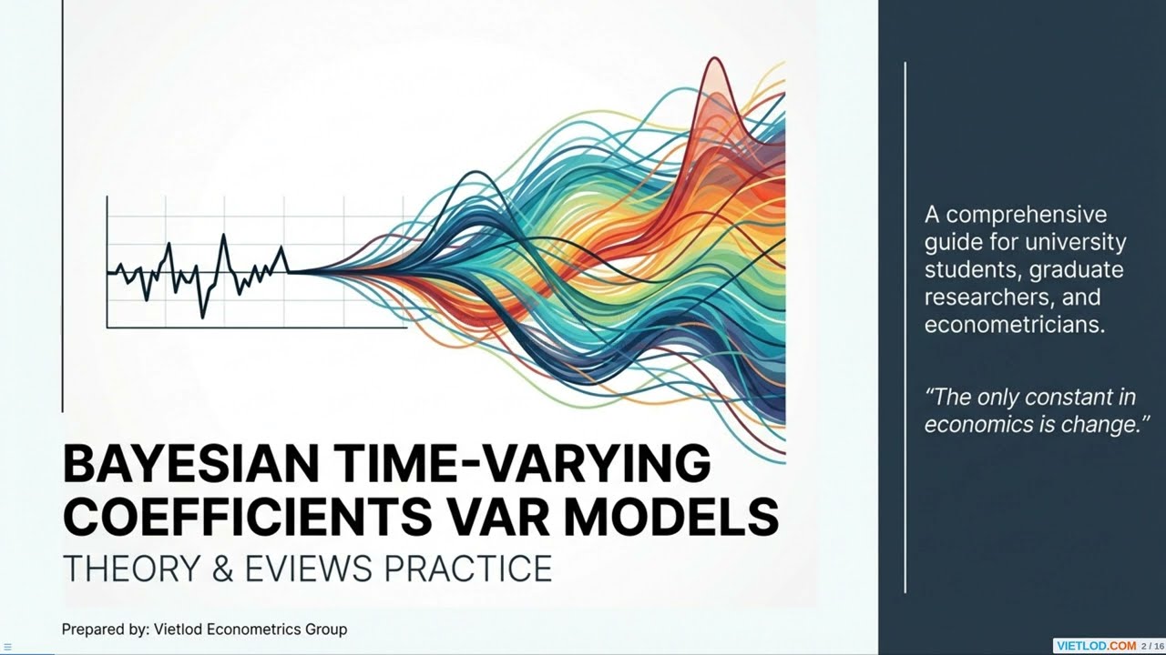 Bayesian Time-varying Coefficients VAR (BTVCVAR) Models in EViews #eviews #econometrics