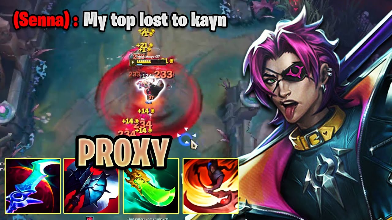 Заставьте вражеского топлайнера СДАТЬСЯ с помощью Kayn Top