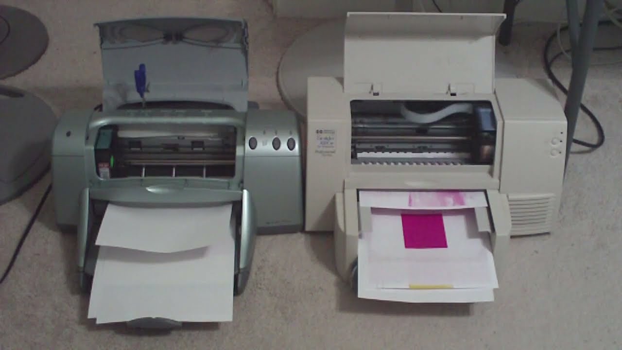 HP Deskjets 995CK & 820CSE Running Together 4/21/2021