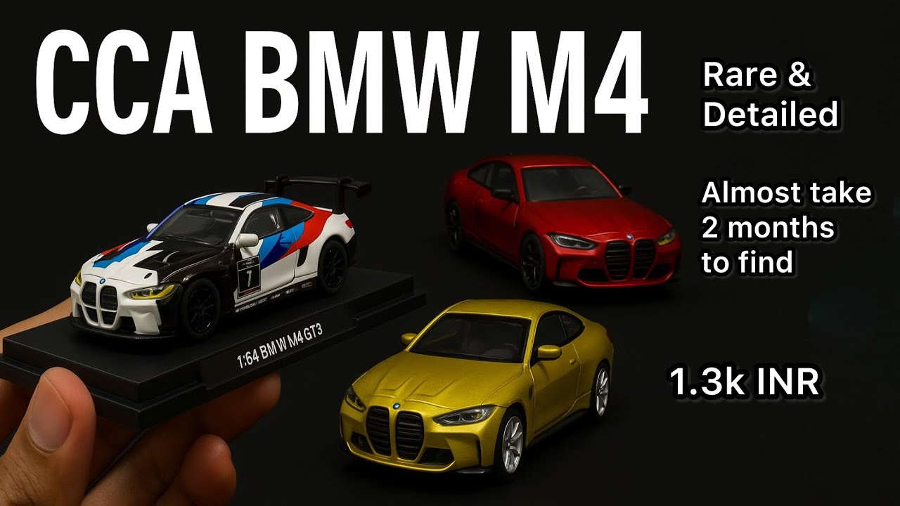 CCA BMW M4 GT3 | Stunning 1:64 Diecast | Rare Collectible Mini Car!