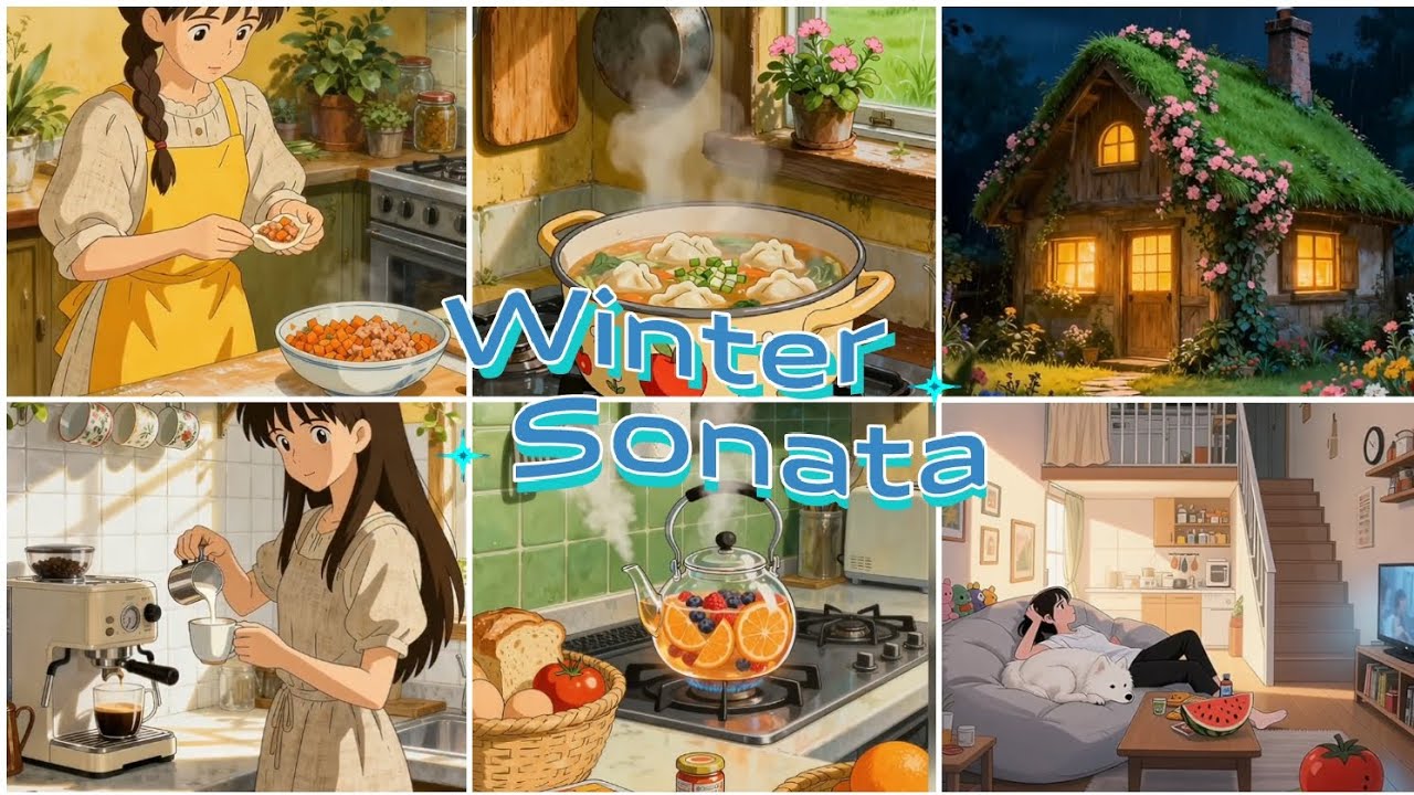 A Cozy Ghibli Winter ❄️ | Slow Living, Warm Drinks & Peaceful Days | Aesthetic Winter Life Vlog ❄️