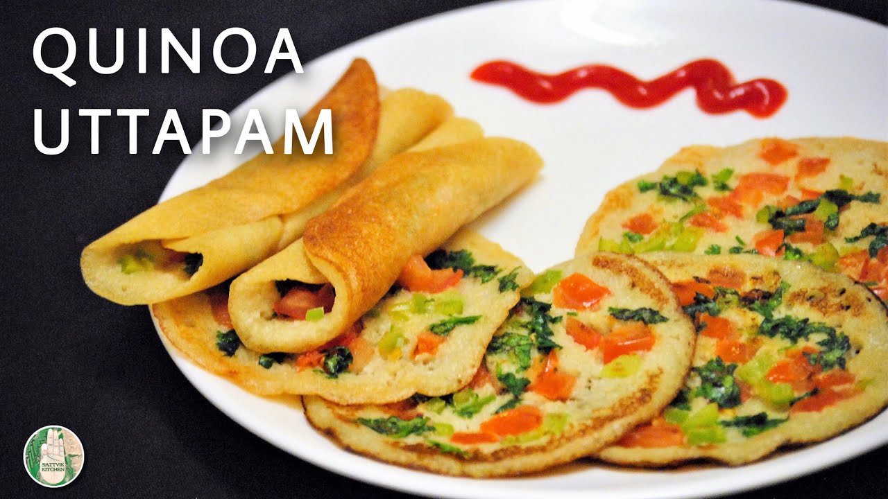 Farali Quinoa Uttapam Vrat upvas uttapam ફરાળી કિનોઆ ઉત્તપમ उपवास व्रत क्विनोआ उत्तपम Sattvik Kitchn