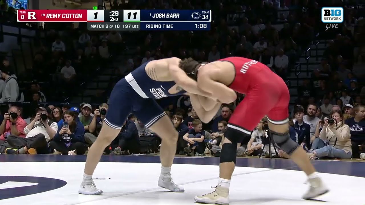 197 lbs: Rutgers' Remy Cotton vs. Penn State's Josh Barr | Penn State Wrestling