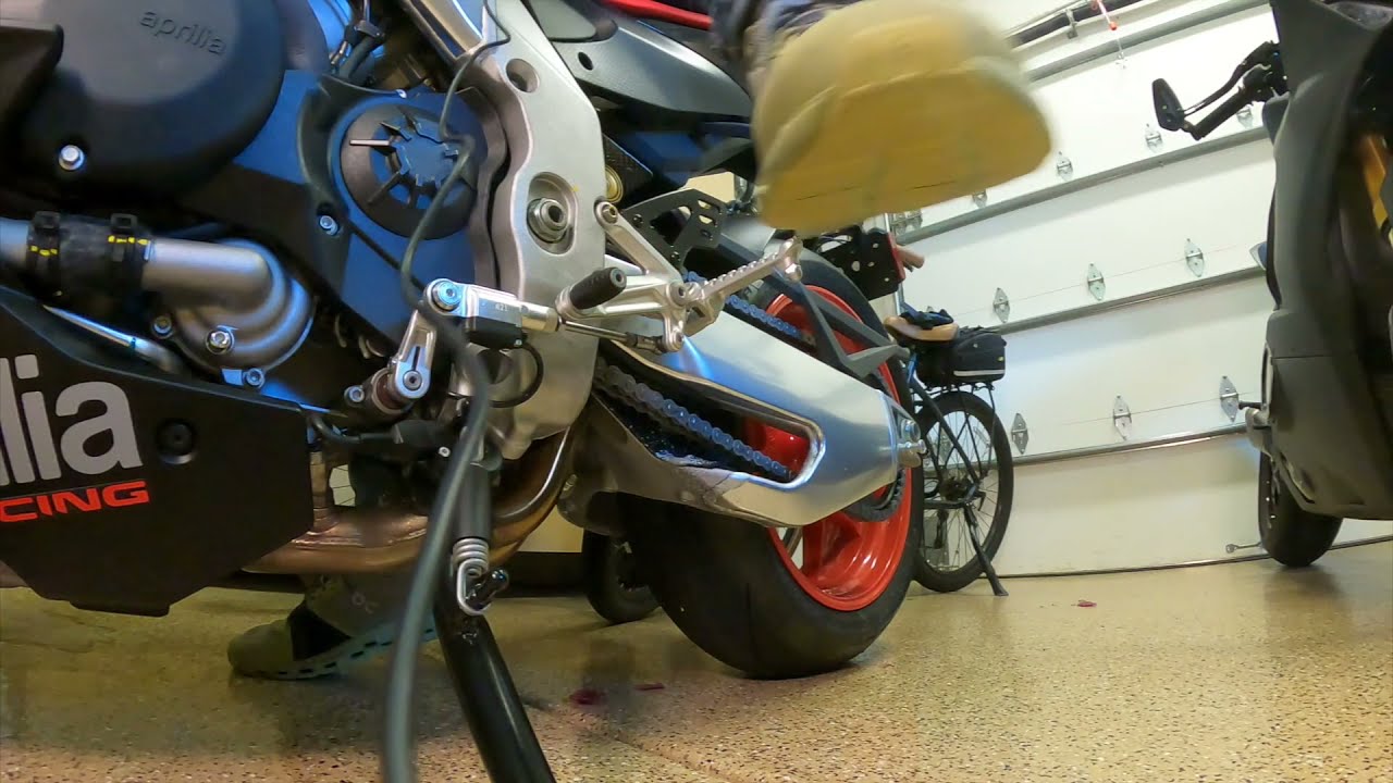 Final (I hope) Toe Peg Adjustment 2021 Aprilia   HD 1080p