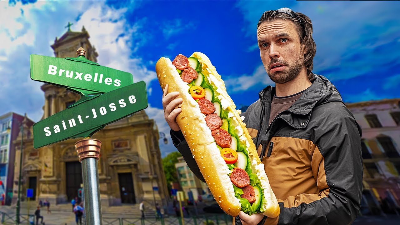J'ai mangé le PLUS GRAND sandwich de Saint-Josse à Bruxelles ! 🇧🇪