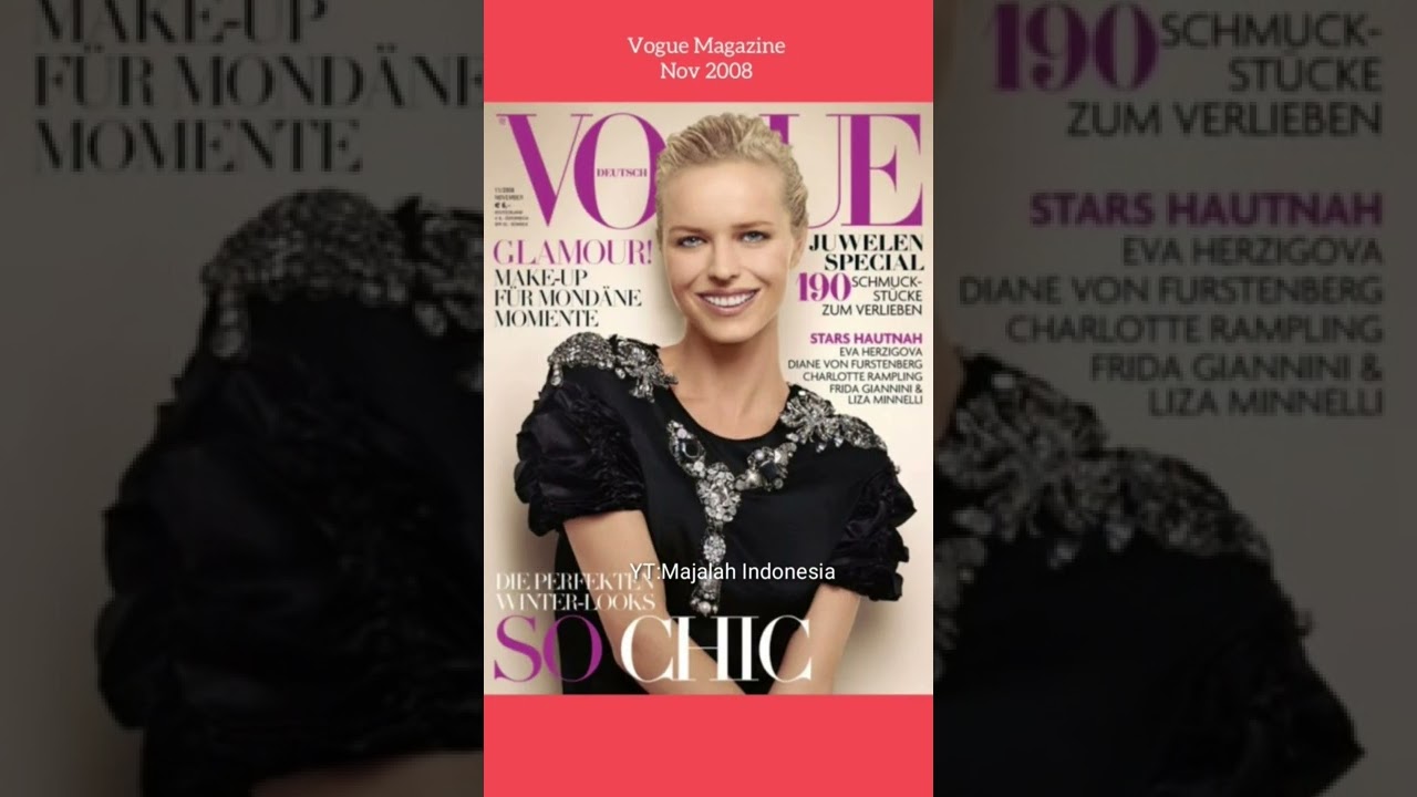 Eva Herzigova is on the cover of VOGUE Magazine #majalahindonesia #evaherzigova #voguemagz
