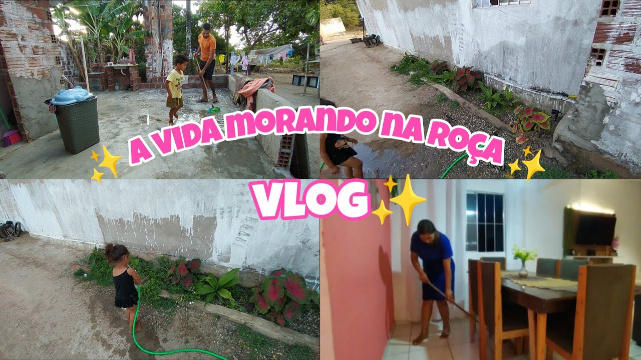 VLOG✨/A VIDA MORANDO NA ROÇA/SÍTIO/DEIXANDO TUDO LIMPO🏡/MARIDO LAVOU A ÁREA💦🪣/Lar Da Iza 