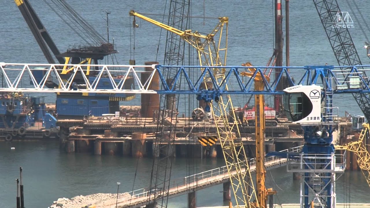 Мост на остров Русский. Фильм, январь 2012