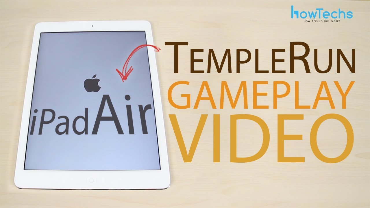 Apple iPad Air Temple Run 2 game play video