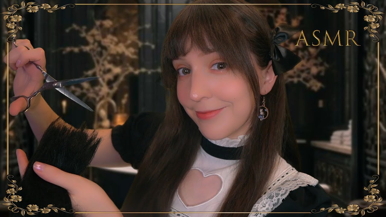 ⭐ASMR Peluquería REAL 👑[Sub] Lavo y Corto su Cabello Majestad 💜