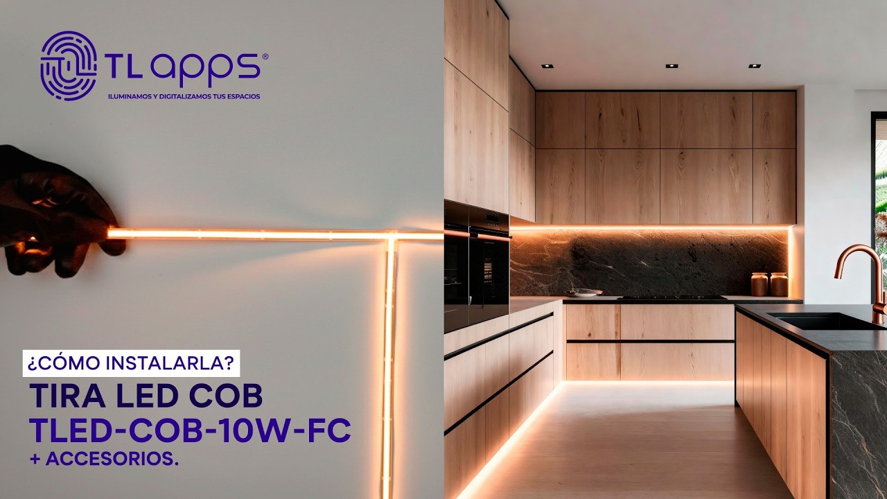 Tira LED TLED-COB-10W-FC, ¿Cómo instalarla? Tutorial TLapps
