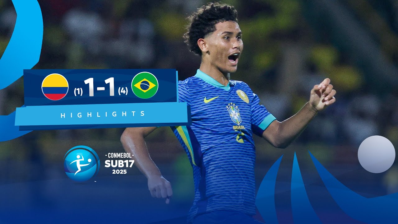 COLOMBIA vs. BRASIL [(1) 1-1 (4)] | RESUMEN | CONMEBOL SUB17 | FINAL