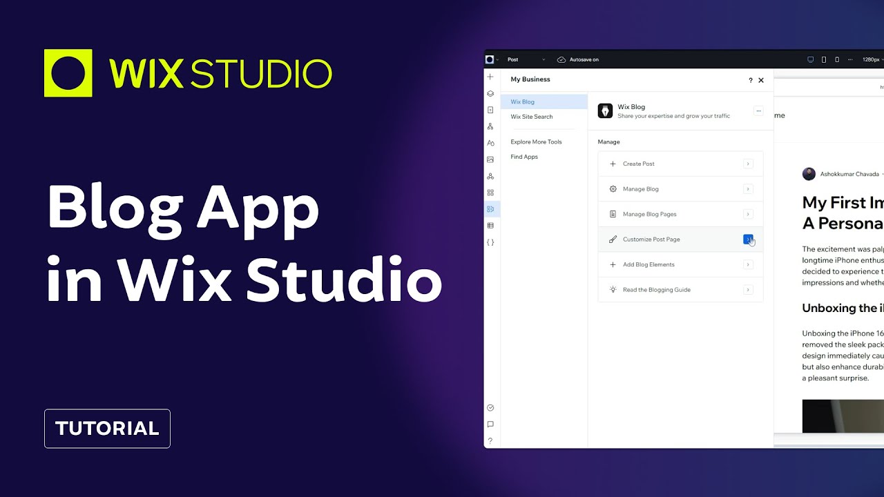 Wix Blog App | Wix Studio Tutorial