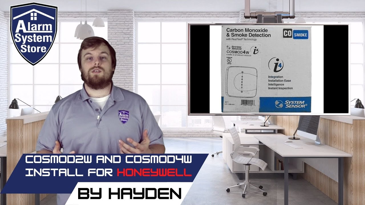 System Sensor COSMOD2W and COSMOD4W wiring and programing tutorial for Honeywell Vista alarm systems