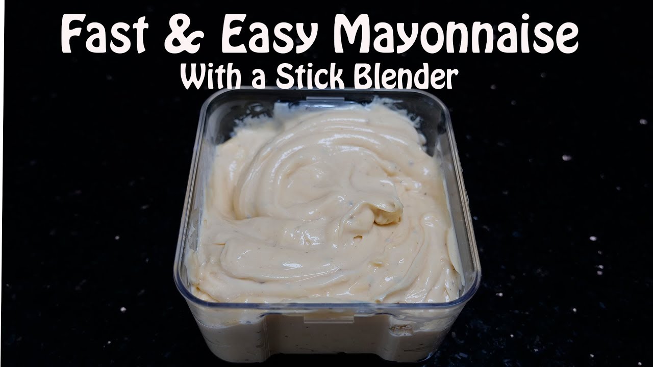 Simple, quick, easy, delicious 1 minute homemade Mayonnaise (Mayo) | 4K