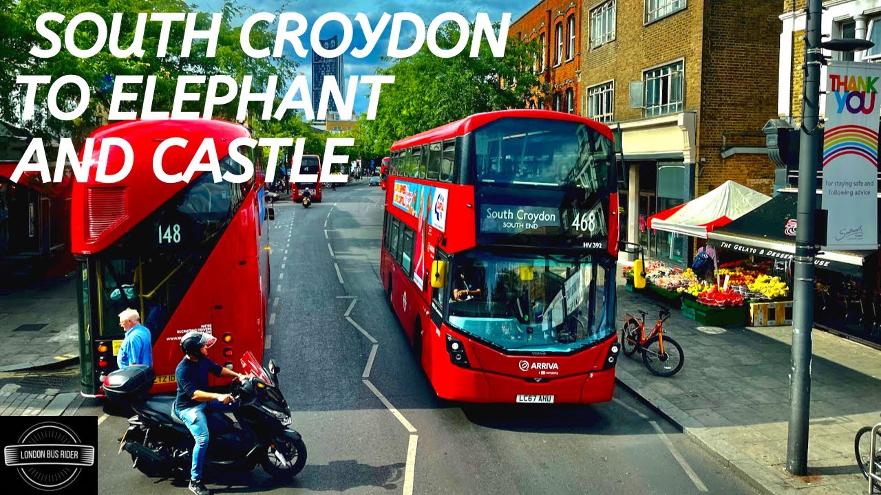 LONDON 4K I rode🚍468 from Croydon do Elephant and Castle Join me