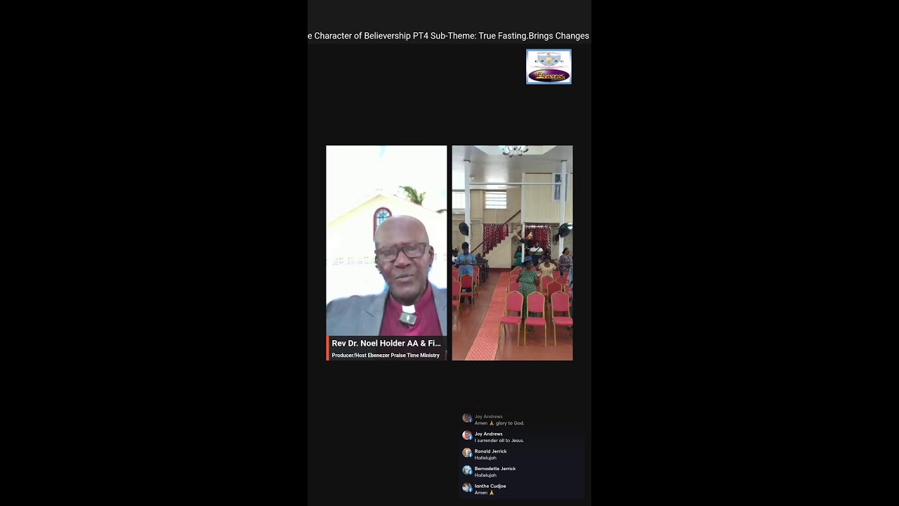 Ebenezer Congregational Church Ann's Grove First Sunday Lent Worship & Prayer Service 📱