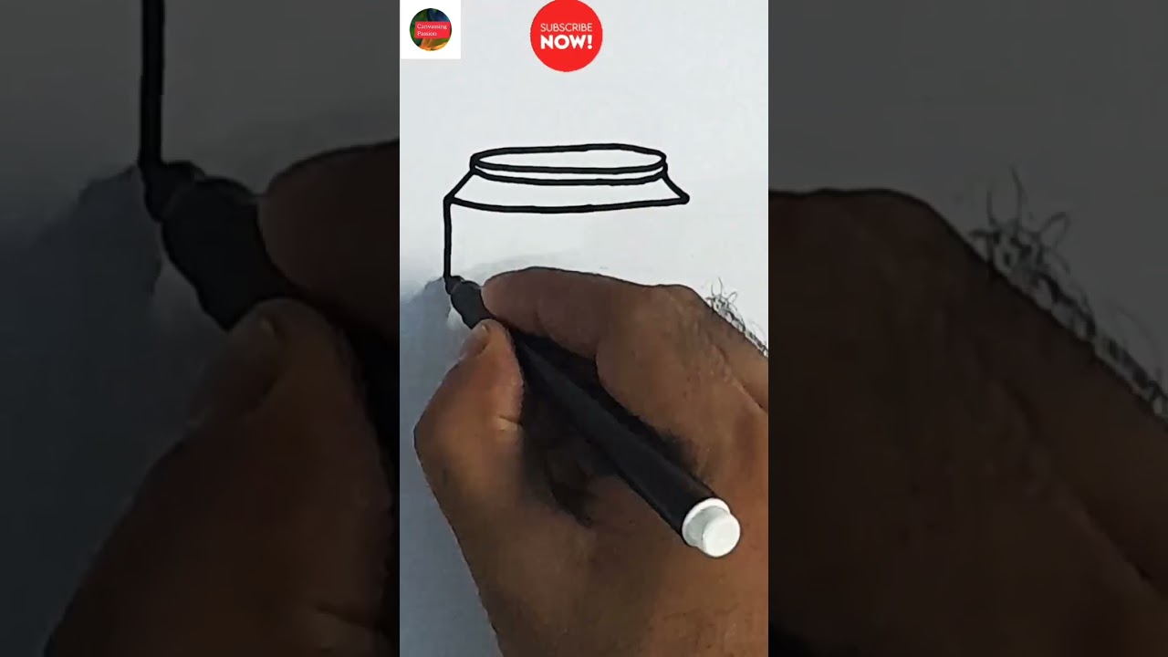 Draw a simple cold drink using these simple steps #shorts #ashortaday Canvassing Passion