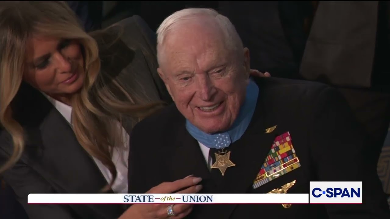 World War II U.S. Navy Pilot Captain Royce Williams Receives Congressional Medal of Honor