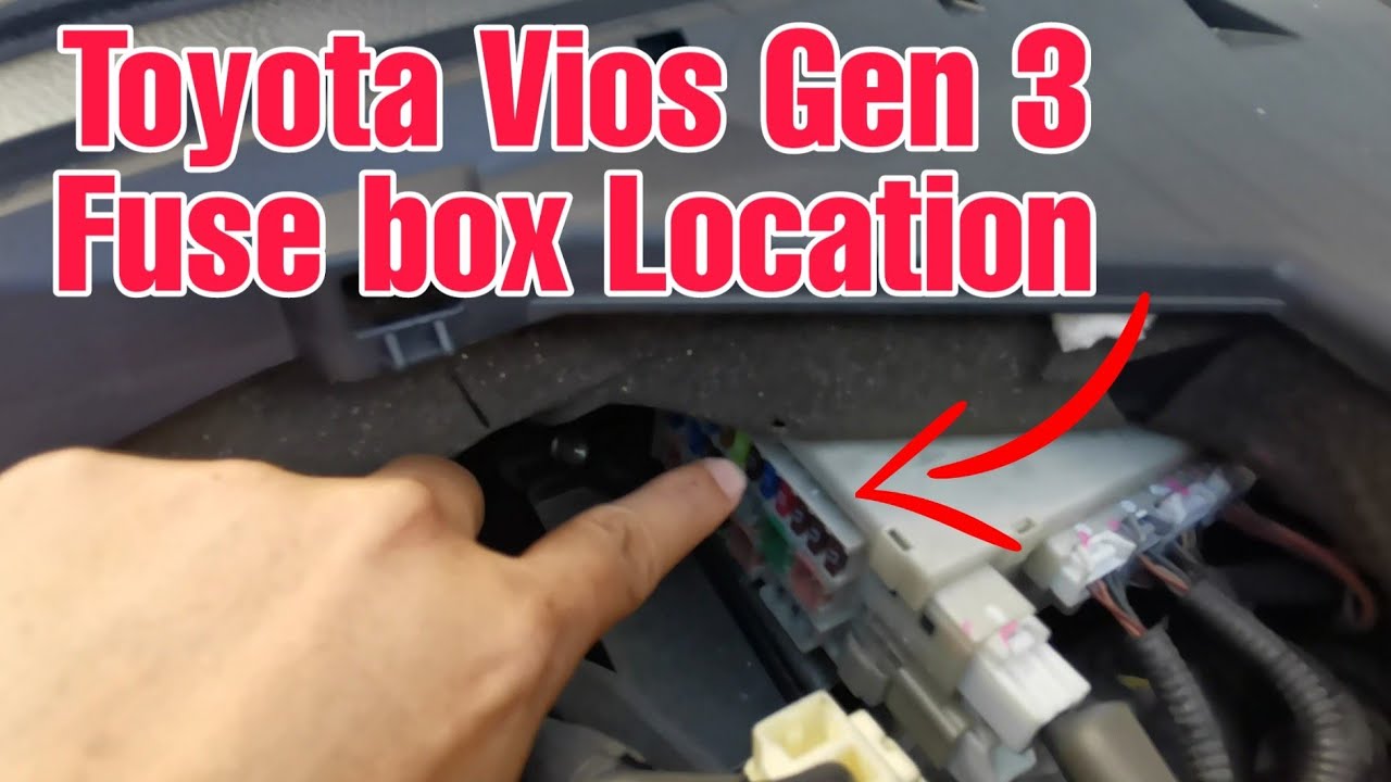 Toyota Vios Gen 3 Fuse Box Location - Tutorial