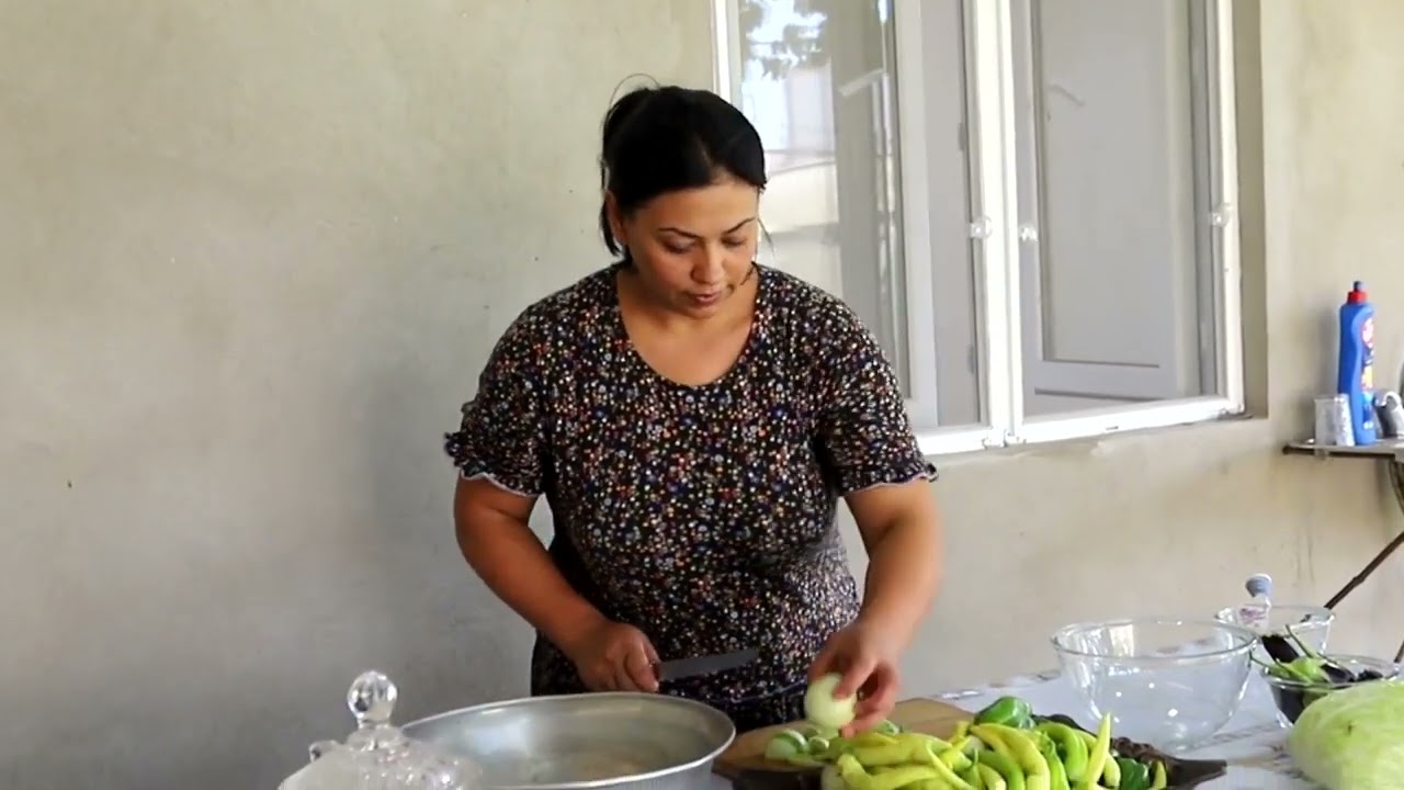 Talish Kitchen Pickle Kebab with Plov Assorted Pickle Vegetables Village Life of a Young Family