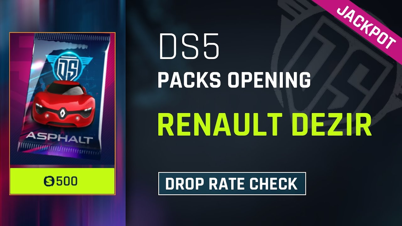 Asphalt 9 DRIVE SYNDICATE 5 - RENAULT DEZIR Packs Opening with JACKPOT DROP - 3⭐Upgrade