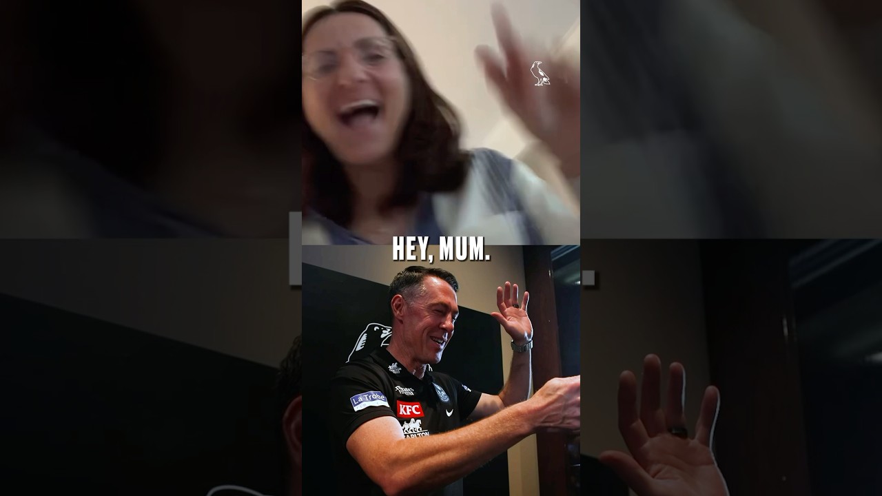Will Hayes speaking with Craig McRae after being drafted to Collingwood 🖤🤍
