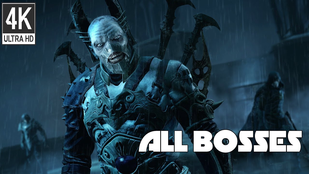 [no HUD] Middle-earth: Shadow of Mordor - All Bosses / All Boss Fights (No Damage, PC 4K/60fps)