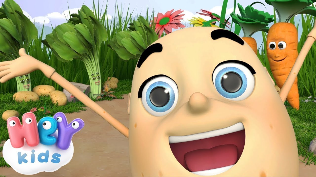 Batata-Homem 🥔 Can&ccedil;&atilde;o das partes do rosto | M&uacute;sicas infantis - HeyKids Portugu&ecirc;s