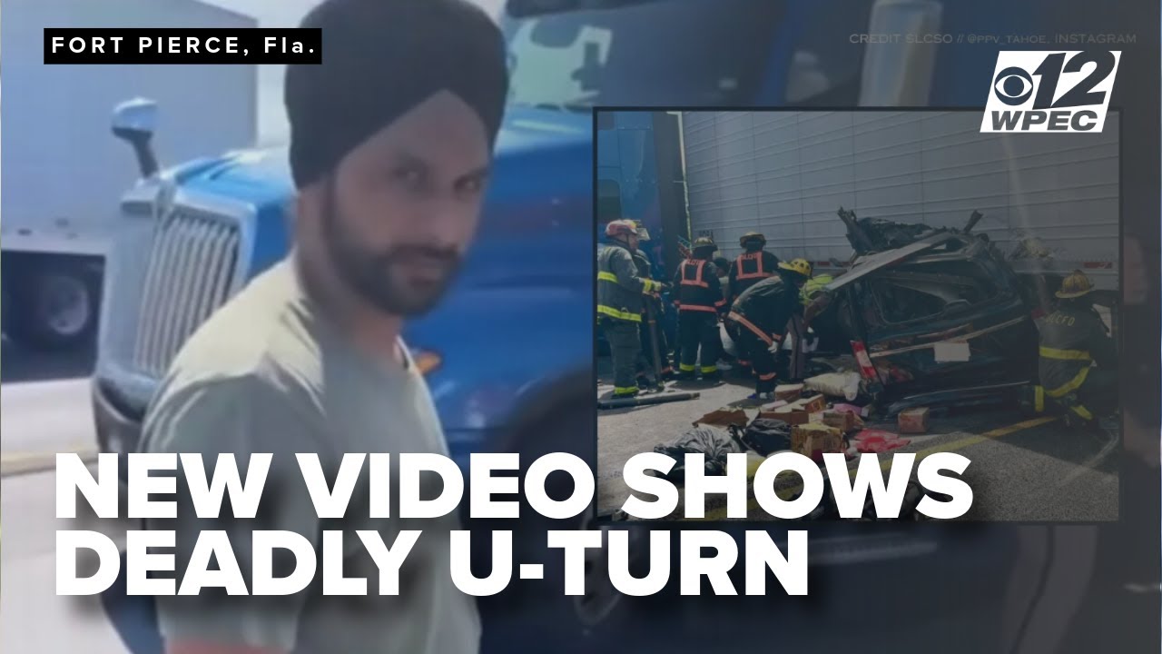 New video shows illegal U-Turn that killed 3 on Turnpike in Fort Pierce, Florida