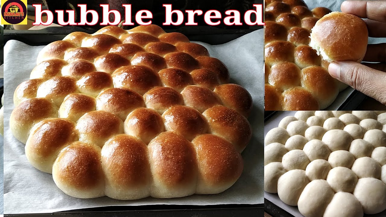 Bubble Bread | How to make Bread | Eggless Bread Recipe | Homemade Bread | Bakery Style Bread