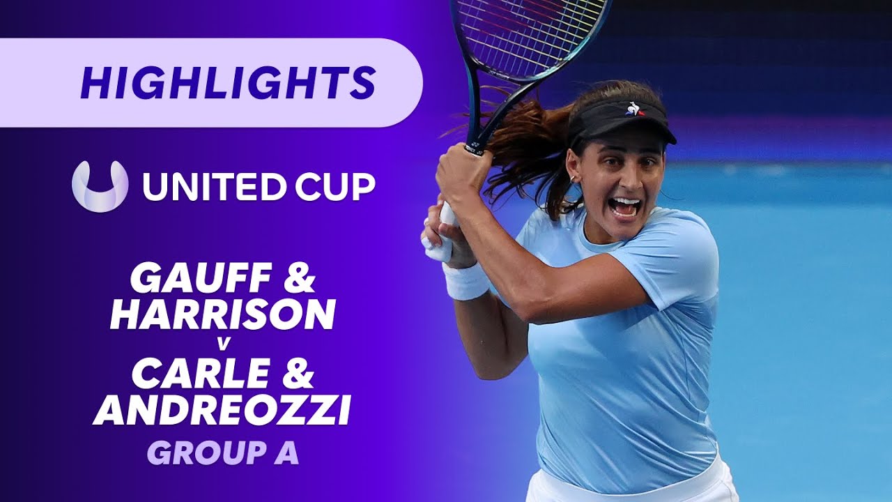 Gauff & Harrison (USA) v Carle & Andreozzi (ARG) - United Cup Highlights | Wide World of Sports