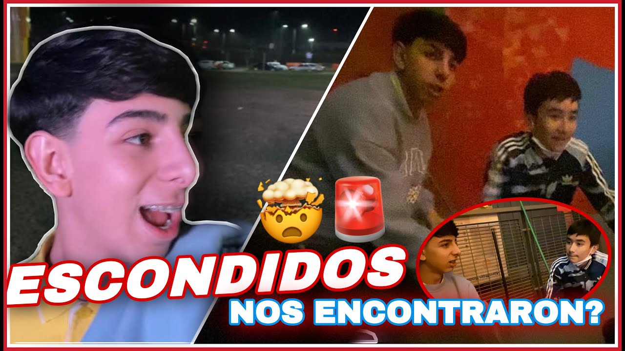 NOS ESCONDIMOS EN UNA PLAZA/TERMINAMOS EN B4RANDILLAS😂🚔 @ElChoreSalado
