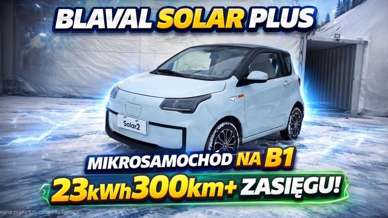 Elektryk na B1 z ogromnym zasięgiem i 23kWh - Blaval Solar Plus 
