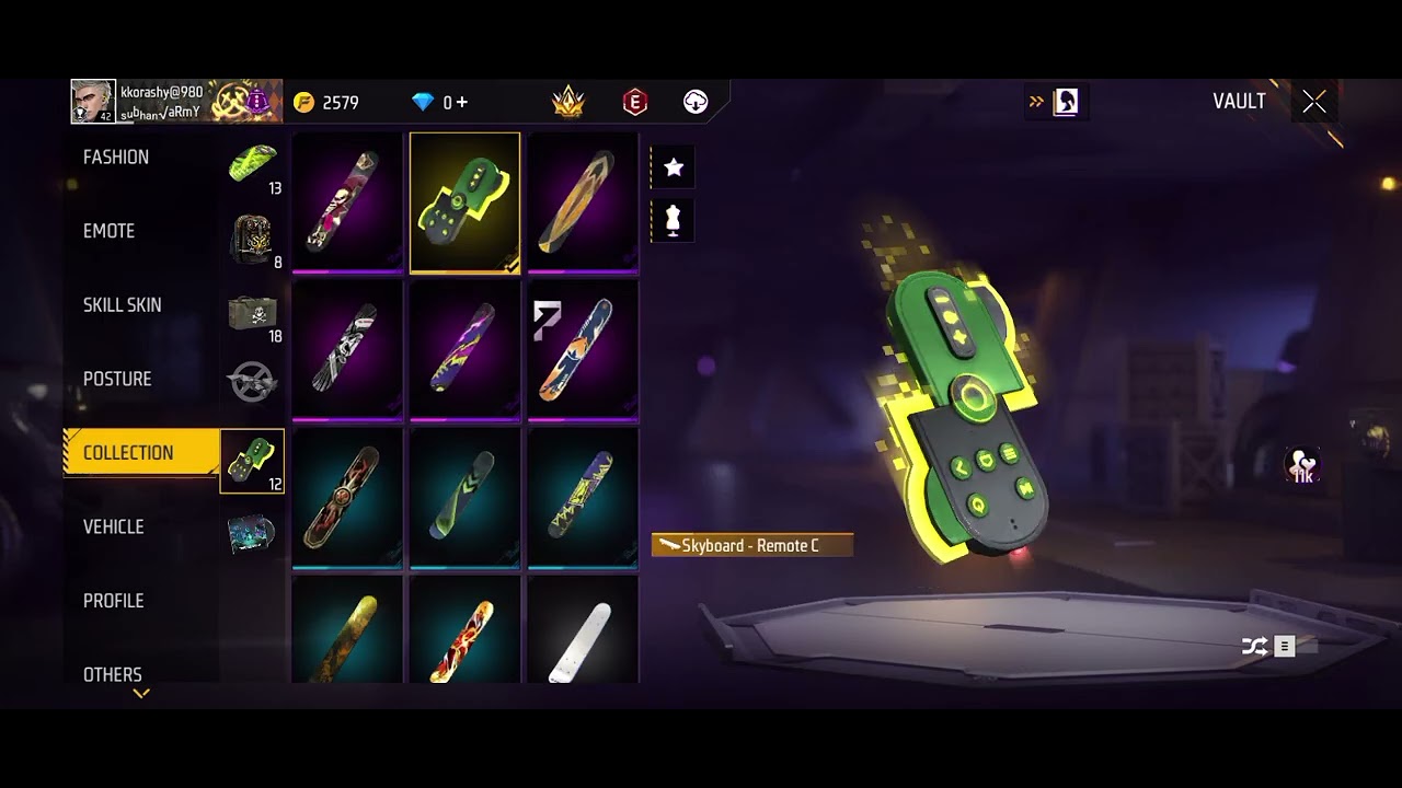 My Free Fire Collection / level 42#freefire #level42 #gaming 