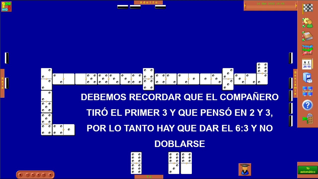 Regla de las 3 erres para juego en el Dominó en Parejas: ¡Respetar, Repetir y Recordar!