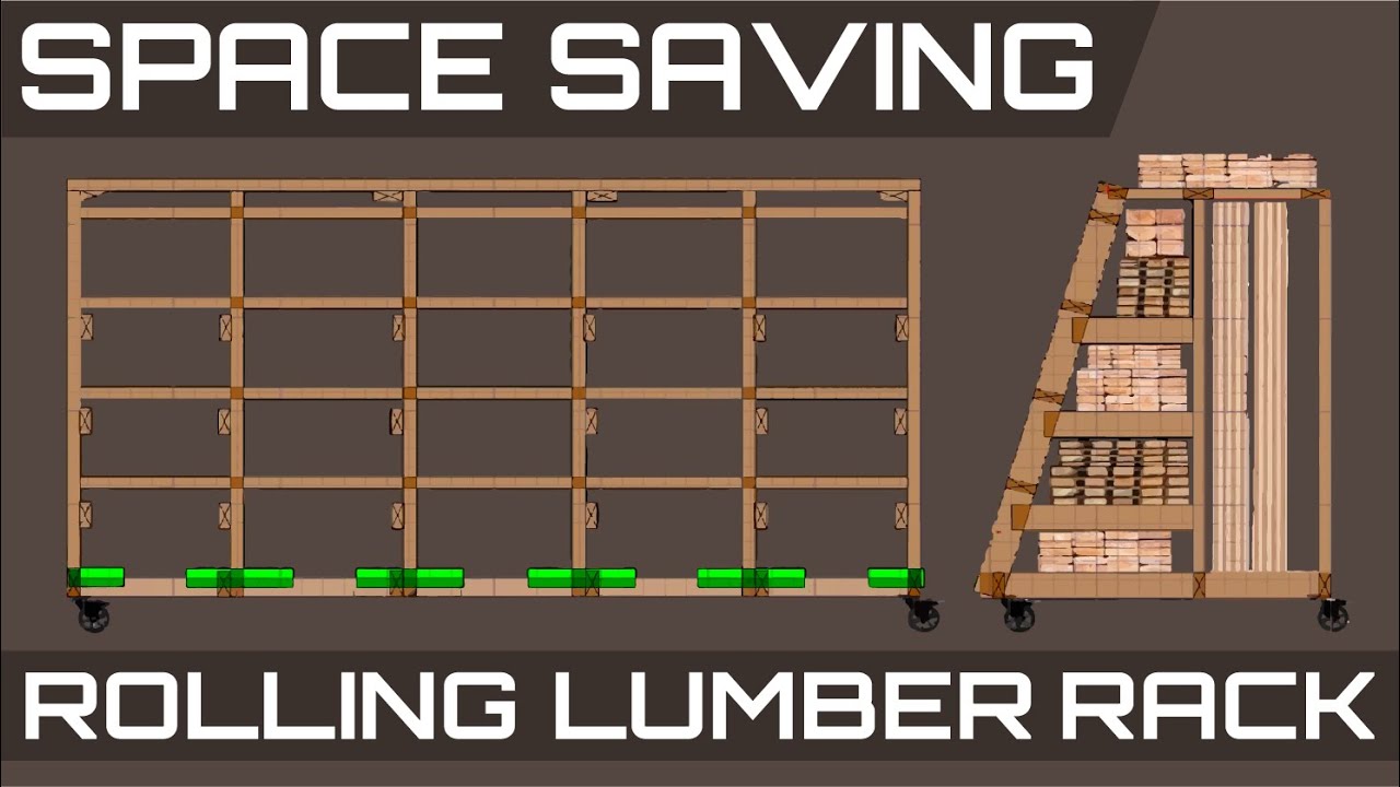 Space Saving Mobil Lumber Storage Rack and Panel Cutting Station!