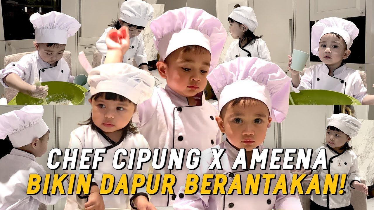 PIZZA BUATAN CHEF CIPUNG GOSONG!! AMEENA RELA KE ANDARA BANTUIN CIPUNG MASAK!!