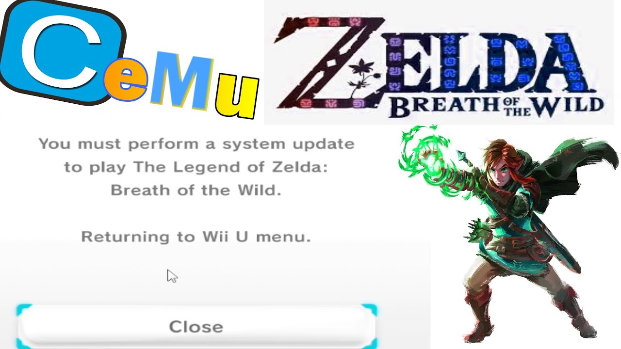 Эмулятор Cemu | Исправление ошибки &laquo;You must perform a system update&raquo; в Legend of Zelda BOTW (2023)