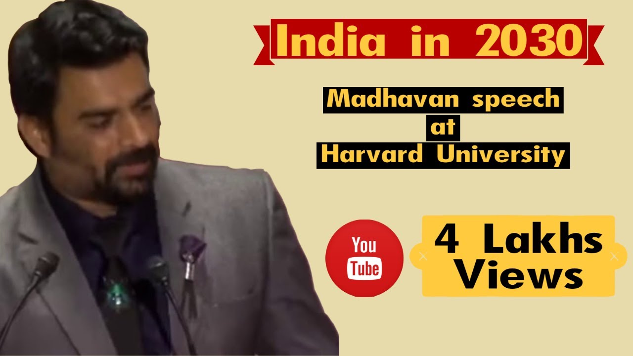 Actor Madhavan's Inspiring Speech on India in 2030 at Harvard University #trending #shorts #viral