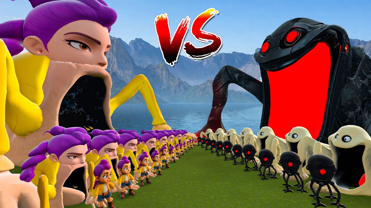 NEW RUMI SEA EATER FROM K-POP DEMON HUNTERS VS ALL HUNGRY OMNIWORM SEA EATER FAMILY! | GMod Battle