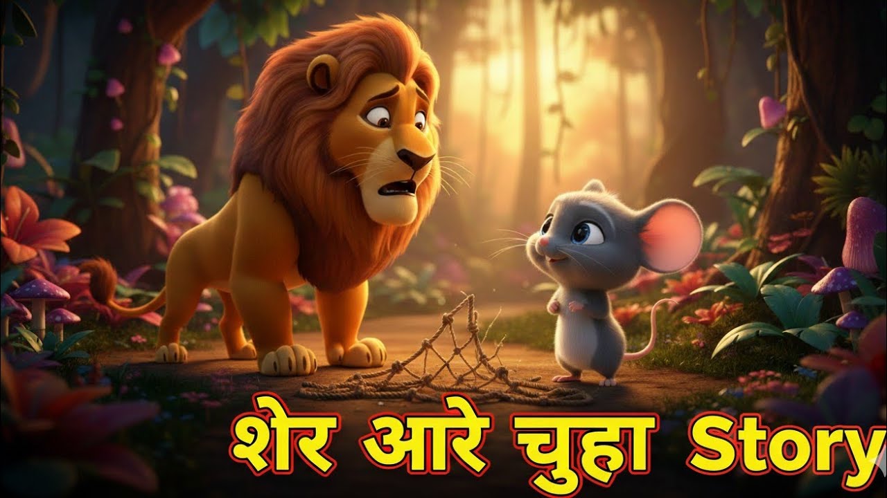 शेर और चूहे की दोस्ती | Moral Stories for Kids in Hindi | Hindi Fairy Tales | Kahaniya