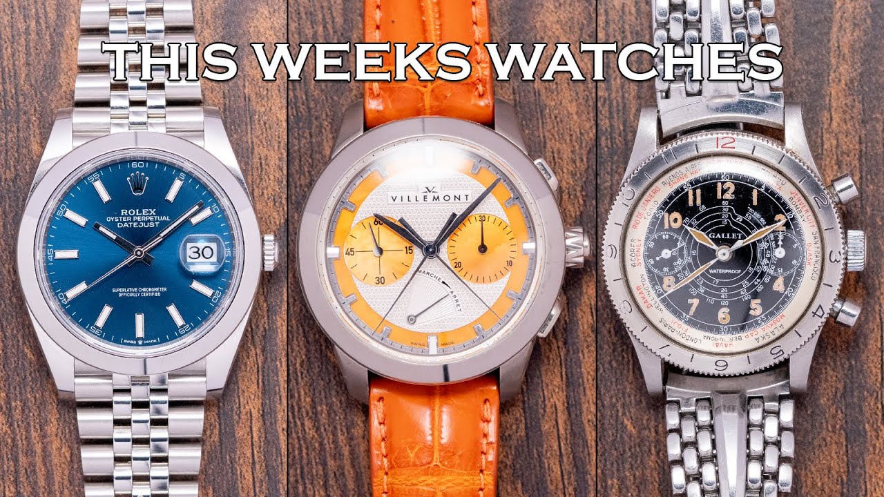 Часы этой недели: белое золото Villemont, 40-е годы Gallet, Rolex, UG Polerouter, Moser и другие ...