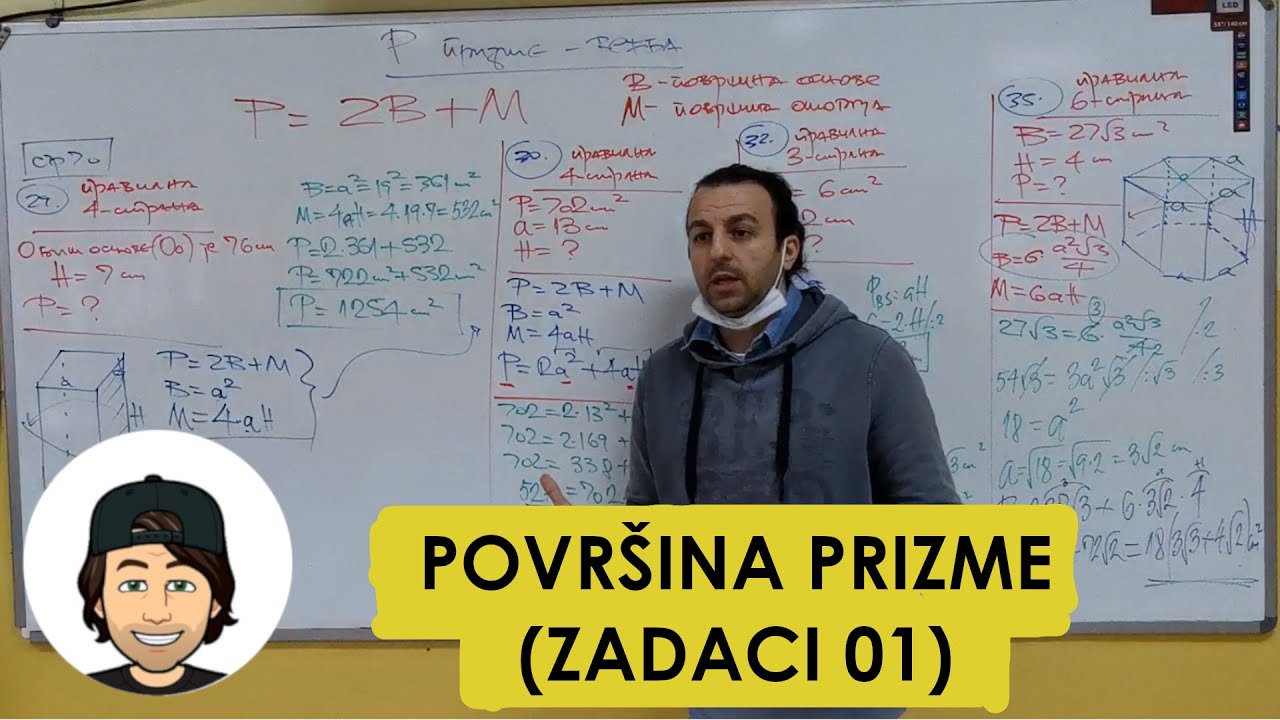 POVRŠINA PRIZME (ZADACI 01)