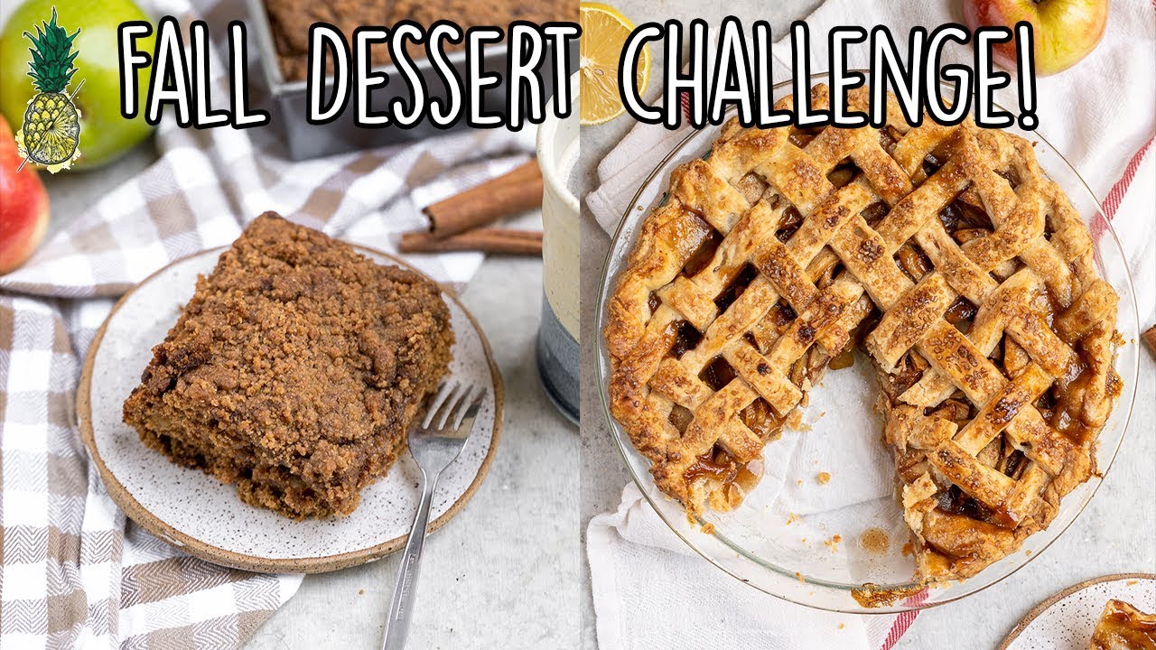 Fall Dessert Challenge | Apple Pie & Coffee Cake | Chris vs. Jasmine
