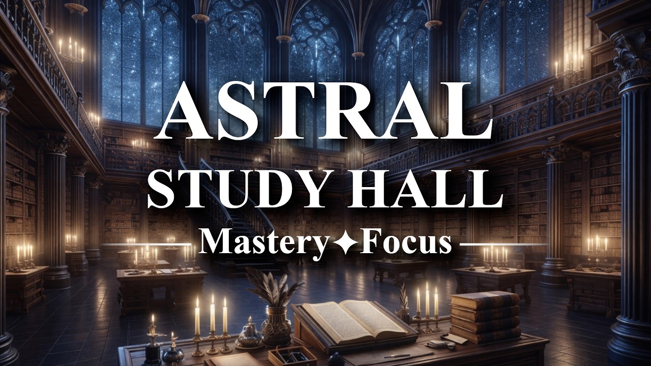 Astral Study Hall ✦ Magical Ambient Music for Mastery, Study & Deep Focus (3 Hours)